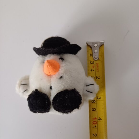 Purr-Fection Cushy Critter MJC Plush Collection Christmas Snowman Ornament Plush - Picture 4 of 4